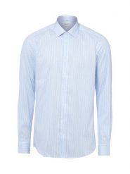 Olymp Level Five Koszula Mężczyźni Super Slim Fit Bawełna niebieski|biały, 41. Białe koszule męskie OLYMP Level Five, m, bez wzorów, z bawełny, eleganckie, bez kołnierzyka, bez ramiączek. Za 329.95 zł.