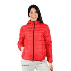 Kurtka Ocieplana Olanda Dla Dorosłych Unisex. Czerwone kurtki męskie Givova, m, bez wzorów, z materiału, z kapturem. Za 187.99 zł.