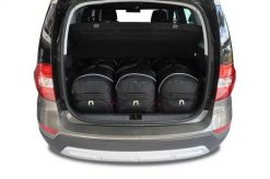 Torby Do Bagażnika Skoda Yeti 2009-2017 3Szt Kjust. Czarne torby podróżne damskie KJUST, bez wzorów, z kauczuku. Za 1,104.00 zł.