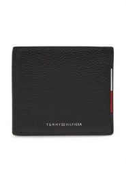 Tommy Hilfiger Portfel Central Cc And Coin AM0AM13514 Czarny. Czarne portfele męskie Tommy Hilfiger, bez wzorów, ze skóry. Za 299.99 zł.