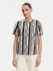 Weekend Max Mara T-Shirt Cadine 2515971012 Kolorowy Regular Fit. T-shirty damskie Weekend Max Mara, xs, bez wzorów, z bawełny, bez kołnierzyka, bez ramiączek. Za 269.99 zł.