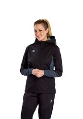Damska bluza dresowa Erima Racing. Czarne bluzy damskie Erima, bez wzorów, z dresówki, sportowe, bez ramiączek, z kapturem. Za 257.00 zł.