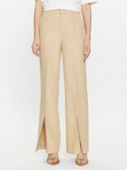 TWINSET Spodnie materiałowe 241TP2562 Beżowy Regular Fit. Brązowe spodnie materiałowe damskie Twinset, bez wzorów, z bawełny. Za 1,139.00 zł.