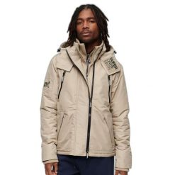Kurtka Superdry Mountain SD Windcheater. Brązowe kurtki męskie Superdry, l, bez wzorów, z bawełny, eleganckie, bez kaptura. Za 510.40 zł.