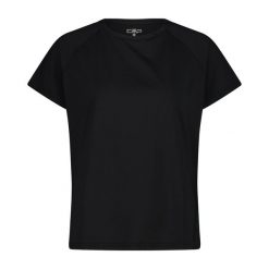 Koszulka damska turystyczna CMP 34N1606. Czarne bluzki damskie CMP, l, bez wzorów, sportowe, bez kołnierzyka, bez ramiączek. Za 175.50 zł.