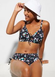 Bikini minimizer (2 części). Czarne bikini bonprix, bez wzorów. Za 129.99 zł.