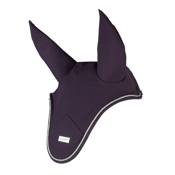 Czapka z muchą dla koni Horka Deluxe. Fioletowe czapki damskie Horka, bez wzorów, z tkaniny, eleganckie. Za 180.00 zł.