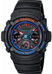 Zegarek Casio Casio G-Shock AWR-M100SCT-1A Zegarek męski analogowo-cyfrowy 52 mm. Analogowe zegarki męskie Casio, bez wzorów. Za 628.99 zł.