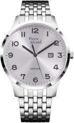 Zegarek męski Pierre Ricaud P60056.5123Q srebrny. Szare zegarki męskie Pierre Ricaud, bez wzorów, srebrne. Za 420.00 zł.