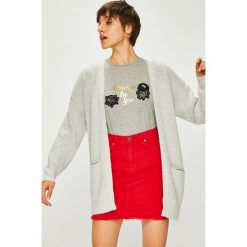 Tally Weijl - Kardigan. Szare kardigany damskie TALLY WEIJL, m, bez wzorów, z dzianiny, bez kołnierzyka. W wyprzedaży za 79.90 zł.