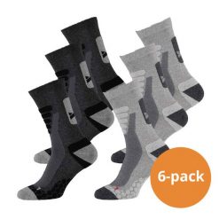 Skarpety turystyczne Xtreme 6-pack Multi szary. Szare skarpetki damskie XTREME SOCKSWEAR, bez wzorów. Za 194.99 zł.