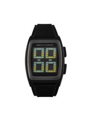 Armani Exchange Zegarek Kelvin AX2971 Czarny. Czarne, cyfrowe zegarki męskie Armani Exchange, bez wzorów, z syntetyku. Za 589.99 zł.