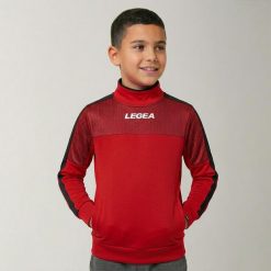 Kurtka Damasco do biegania Czerwono-Ciemnoszara. Czerwone kurtki męskie Legea, xs, bez wzorów, z bawełny, bez ramiączek, z kapturem, do biegania. Za 84.00 zł.