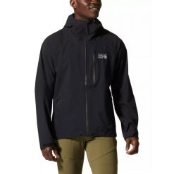 Męska kurtka typu shell Mountain Hardwear Stretch Ozonic. Czarne kurtki męskie MOUNTAIN HARDWEAR, m, bez wzorów, bez kaptura. Za 1,073.50 zł.