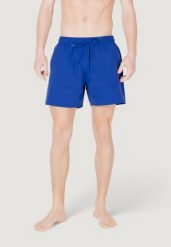 Bokserki pływackie Mężczyzna EMPORIO ARMANI CONNECTED EM000583 AF12331. Niebieskie bokserki męskie Emporio Armani Connected, bez wzorów, z materiału. Za 298.40 zł.