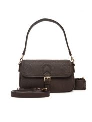 Valentino Torebka Samba Re VBS8ZG09 Brązowy. Brązowe listonoszki damskie Valentino, bez wzorów, ze skóry, bez dodatków. Za 409.99 zł.