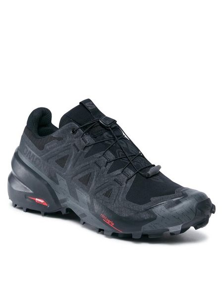 Salomon Buty do biegania Speedcross 6 GORE-TEX L41738600 Czarny. Czarne buty sportowe męskie Salomon, bez wzorów, z gore-texu, bez zapięcia, do biegania, gore-tex. Za 683.99 zł.