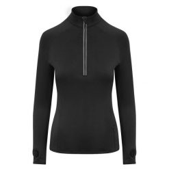 Bluza Damska CoolFlex Half Zip Top. Czarne bluzy damskie JUST COOL, s, bez wzorów, bez ramiączek, bez kaptura. Za 153.99 zł.
