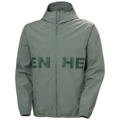 Kurtka wodoodporna Helly Hansen Core Graphic. Zielone kurtki męskie Helly Hansen, na lato, m, bez wzorów, z materiału, bez kaptura. Za 638.05 zł.