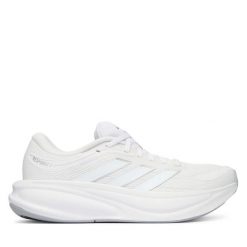 Buty do biegania adidas. Białe obuwie sportowe damskie Adidas, bez wzorów, bez zapięcia, do biegania. Za 299.99 zł.