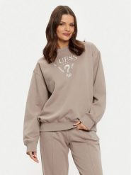 Guess Bluza V5RQ12 KC3D2 Szary Regular Fit. Szare bluzy damskie Guess, xs, z aplikacjami, z syntetyku, bez ramiączek, bez kaptura. Za 209.99 zł.