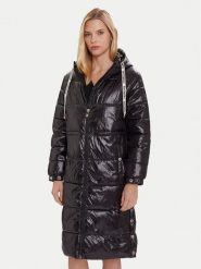 Morgan Płaszcz zimowy 252-GMODE Czarny Regular Fit. Czarne płaszcze damskie Morgan, na zimę, bez wzorów, z syntetyku, bez kołnierzyka, bez kaptura. Za 769.99 zł.