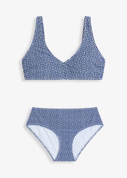 Bikini (2 części). Białe bikini bonprix, bez wzorów. Za 119.99 zł.