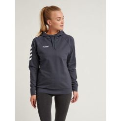 Bluza do piłki ręcznej damska Hummel hml GO z kapturem. Czerwone bluzy damskie Hummel, na wiosnę, xs, z aplikacjami, z bawełny, eleganckie, bez ramiączek, z kapturem. Za 154.50 zł.