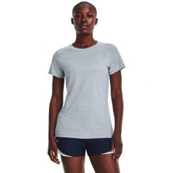 Koszulka damska Under Armour Tech SSC - Twist. Szare koszulki sportowe damskie Under Armour, s, bez wzorów, bez ramiączek. Za 89.99 zł.