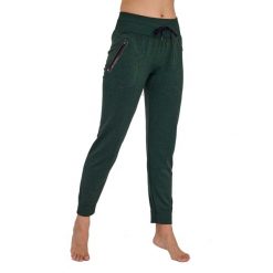 Spodnie dresowe termoaktywne damskie Brubeck Fusion. Zielone spodnie dresowe damskie Brubeck, bez wzorów, z dresówki, sportowe, trekkingowe. Za 169.00 zł.