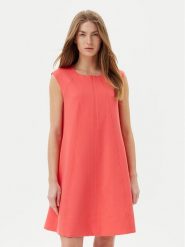 DKNY Sukienka codzienna DD5N1H63 Koralowy Regular Fit. Pomarańczowe sukienki damskie DKNY, na co dzień, bez wzorów, z syntetyku, bez kołnierzyka, bez ramiączek, proste. Za 409.99 zł.