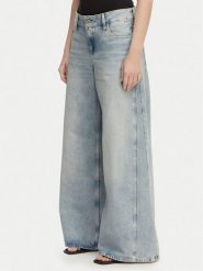 Karl Lagerfeld Jeans Jeansy B2W10087 Niebieski jasny Wide Leg. Niebieskie jeansy damskie Karl Lagerfeld Jeans, bez wzorów, z bawełny. Za 543.99 zł.