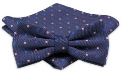 Modna Mucha Męska - Alties - Odcienie Fioletów, Groszki. Krawaty i muchy Alties, bez wzorów, eleganckie. Za 54.00 zł.