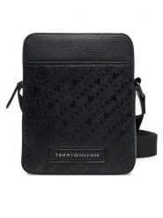 Tommy Hilfiger Saszetka Th Monogram Mini Preporter AM0AM13210 Czarny. Czarne saszetki i nerki męskie Tommy Hilfiger, ze skóry. Za 319.99 zł.