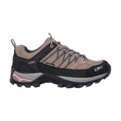 Buty trekkingowe damskie CMP Rigel Low Wp. Brązowe obuwie trekkingowe damskie CMP, z materiału, bez zapięcia. W wyprzedaży za 359.99 zł.