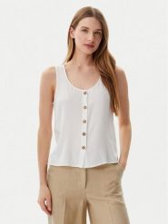 Vero Moda Top Bumpy 10325830 Biały Standard Fit. Białe topy damskie Vero Moda, xs, bez wzorów, z wiskozy, bez kołnierzyka, bez ramiączek. Za 79.99 zł.