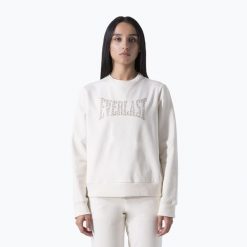 Bluza damska Everlast Leisure Crewneck. Białe bluzy damskie EVERLAST, m, bez wzorów, z bawełny, bez ramiączek, bez kaptura. Za 129.99 zł.