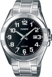 Zegarek Casio ZEGAREK MĘSKI CASIO MTP-1308D-1B (zd177d) + BOX. Zegarki męskie Casio, bez wzorów. Za 200.67 zł.