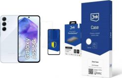 Smartfon Samsung Galaxy A55 5G 8/128GB Niebieski - Awesome Iceblue (SM-A556BLB) + FlexibleGlass + Etui Clear Case. Niebieskie smartfony SAMSUNG. Za 1,475.00 zł.