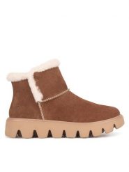 Rieker Revolution Lifestyle Śniegowce W2071-20 Brązowy. Brązowe śniegowce damskie Rieker Revolution Lifestyle, ze skóry, bez zapięcia. Za 391.00 zł.