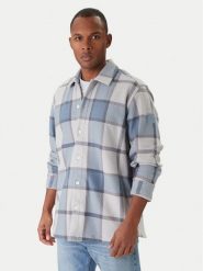 BOSS Koszula Locky 50548968 Szary Oversize. Szare koszule męskie Boss, l, bez wzorów, z bawełny, bez kołnierzyka, bez ramiączek. Za 799.99 zł.