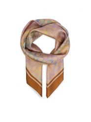 Coach Chusta 29CDL33 Beżowy. Brązowe rękawiczki damskie Coach, bez wzorów, z jedwabiu. Za 399.99 zł.