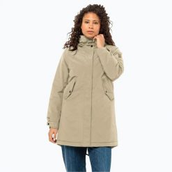 Kurtka zimowa damska Jack Wolfskin Talforst Parka. Brązowe parki damskie Jack Wolfskin, na zimę, bez wzorów, bez kaptura. Za 1,189.00 zł.