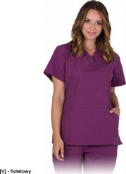 R.E.I.S. VILANELLA-J - bluza damska ochronna z krótkim rękawem, 3 kieszonki, bez guzików L. Brązowe bluzy damskie R.E.I.S., l, bez wzorów, bez ramiączek, bez kaptura. Za 58.35 zł.