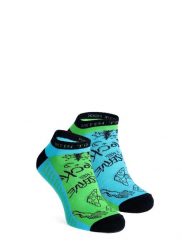 Skarpety E9 Odd Rocks Low2.5. Zielone skarpety męskie E9, bez wzorów, z bawełny. Za 57.19 zł.