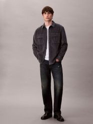 Calvin Klein Jeans koszula sztruksowa Mężczyźni Comfort Fit Bawełna szary, S. Szare koszule męskie Calvin Klein Jeans, m, bez wzorów, z bawełny, bez kołnierzyka, bez ramiączek. Za 379.95 zł.