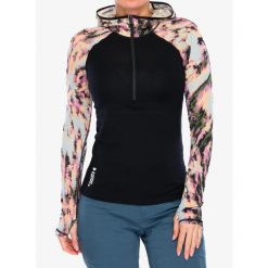 Bluza termoaktywna damska Mons Royale Bella Tech Hood. Czarne bluzy damskie Mons Royale, m, bez wzorów, bez ramiączek, bez kaptura. Za 392.99 zł.