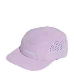 Czapka Terrex Climacool 5-Panel Solid. Czerwone czapki damskie Adidas, bez wzorów, sportowe. Za 147.80 zł.