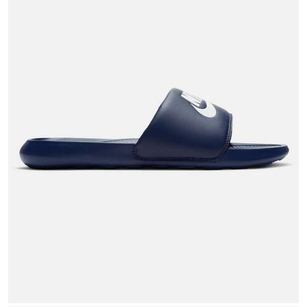 KLAPKI męskie NIKE VICTORI ONE CN9675-401 basenowe granatowe lekkie. Niebieskie klapki męskie Nike, bez wzorów, bez zapięcia. Za 159.00 zł.