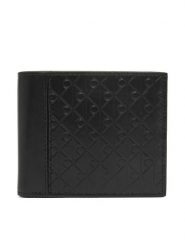 Calvin Klein Portfel Refined Emblem Mix Billfold W/ F LV04D1317G Czarny. Czarne portfele męskie Calvin Klein, bez wzorów, ze skóry. Za 329.99 zł.
